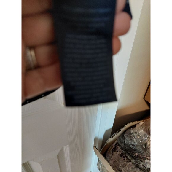 Tommy Hilfiger Womens Navy Polka Dot V-Neck Dress - Picture 3 of 5